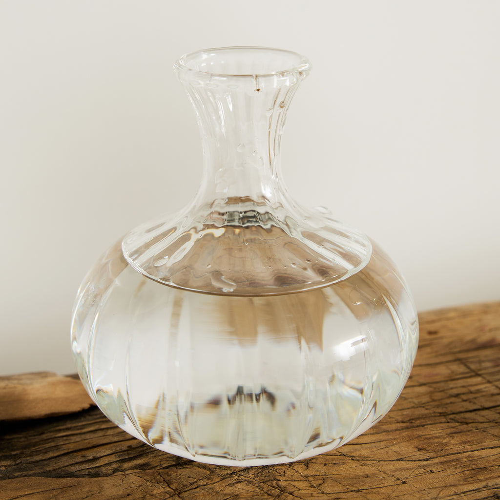 Lot de 3 soliflores en verre