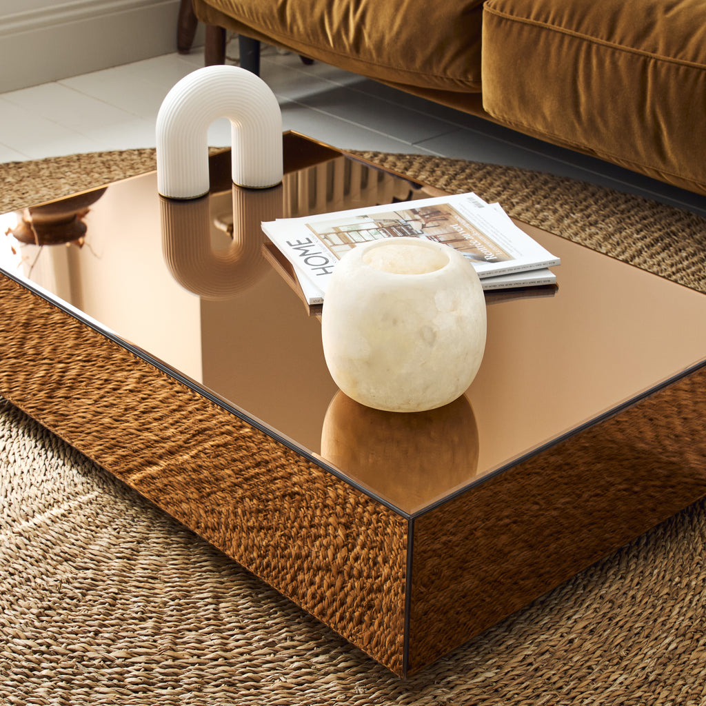 Table basse miroir Ambré