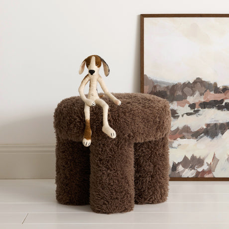 Tabouret doudou chocolat