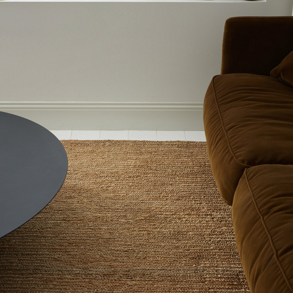 Tapis tressé en chanvre