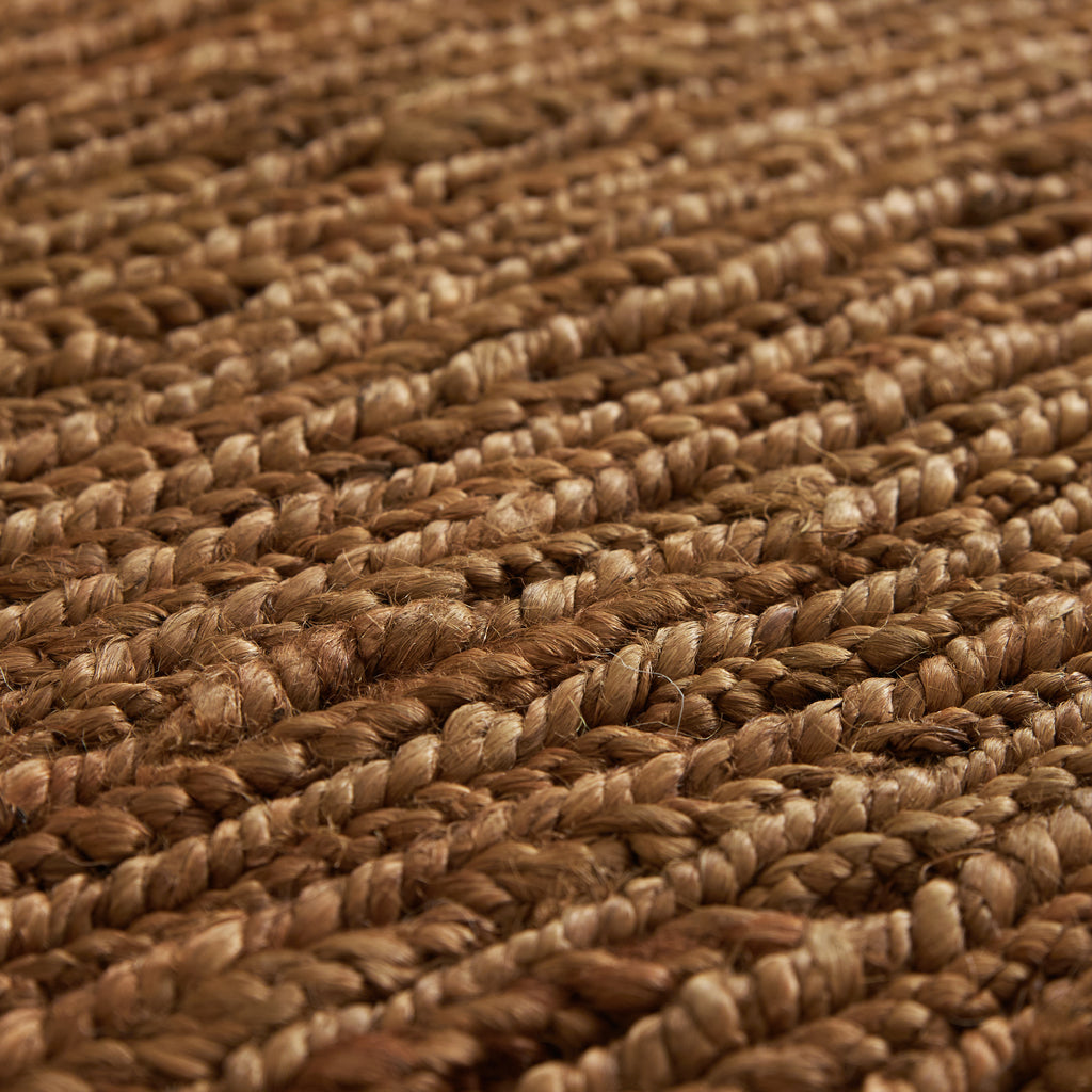 Tapis tressé en chanvre