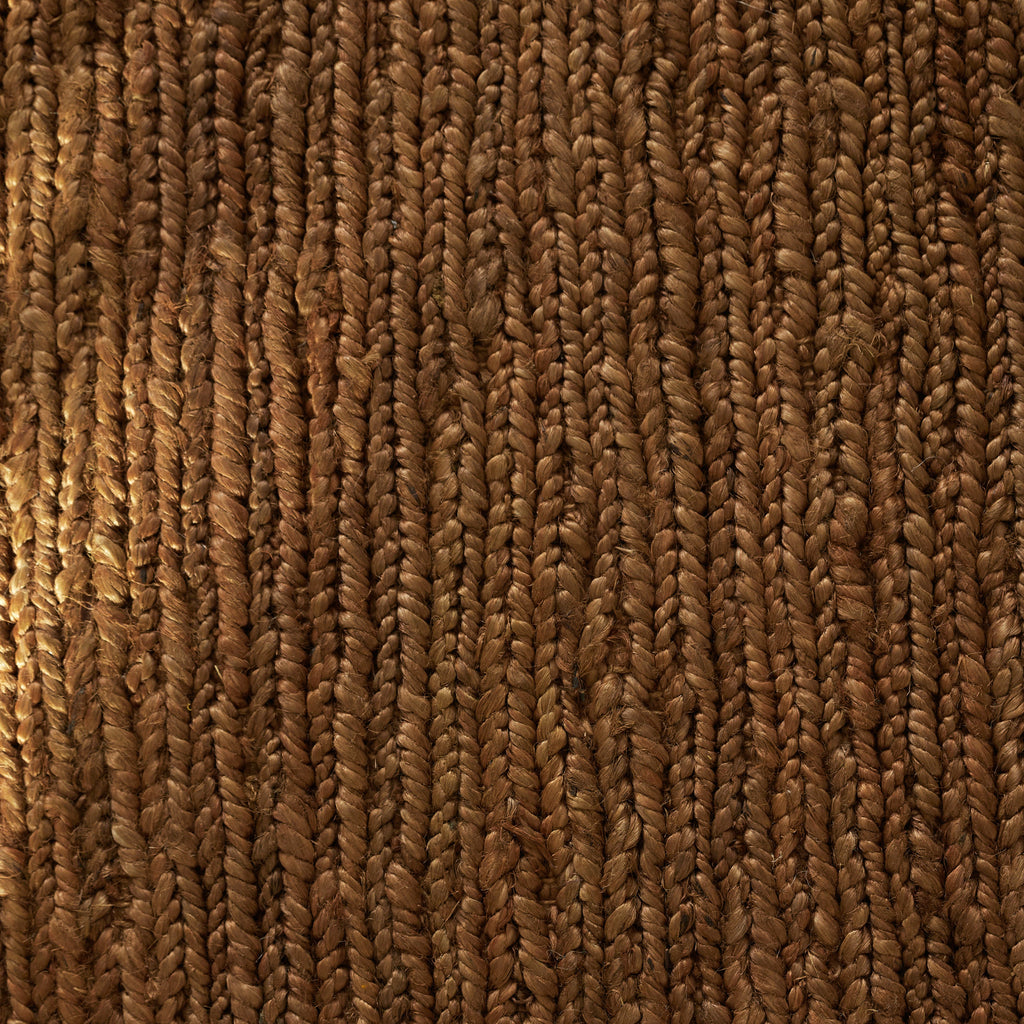 Long tapis tressé en chanvre Café