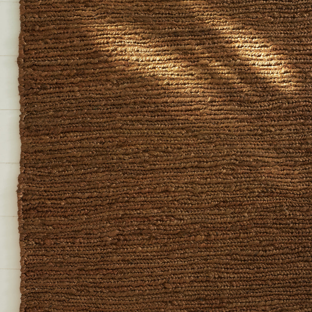 Petit tapis tressé en chanvre Café