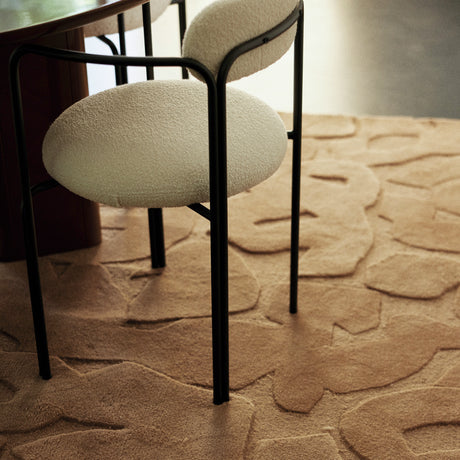 Tapis Relief en laine Brun