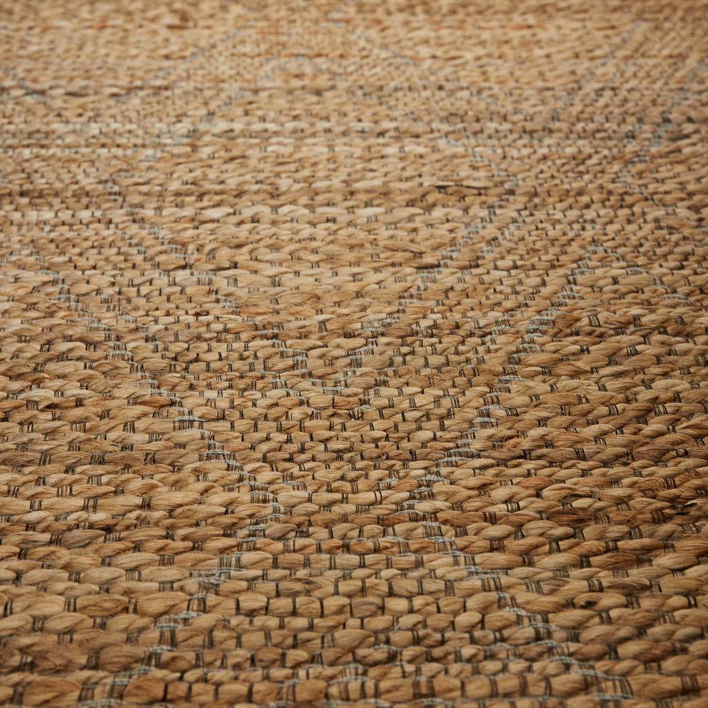 Tapis 2x3 en jute motif losanges