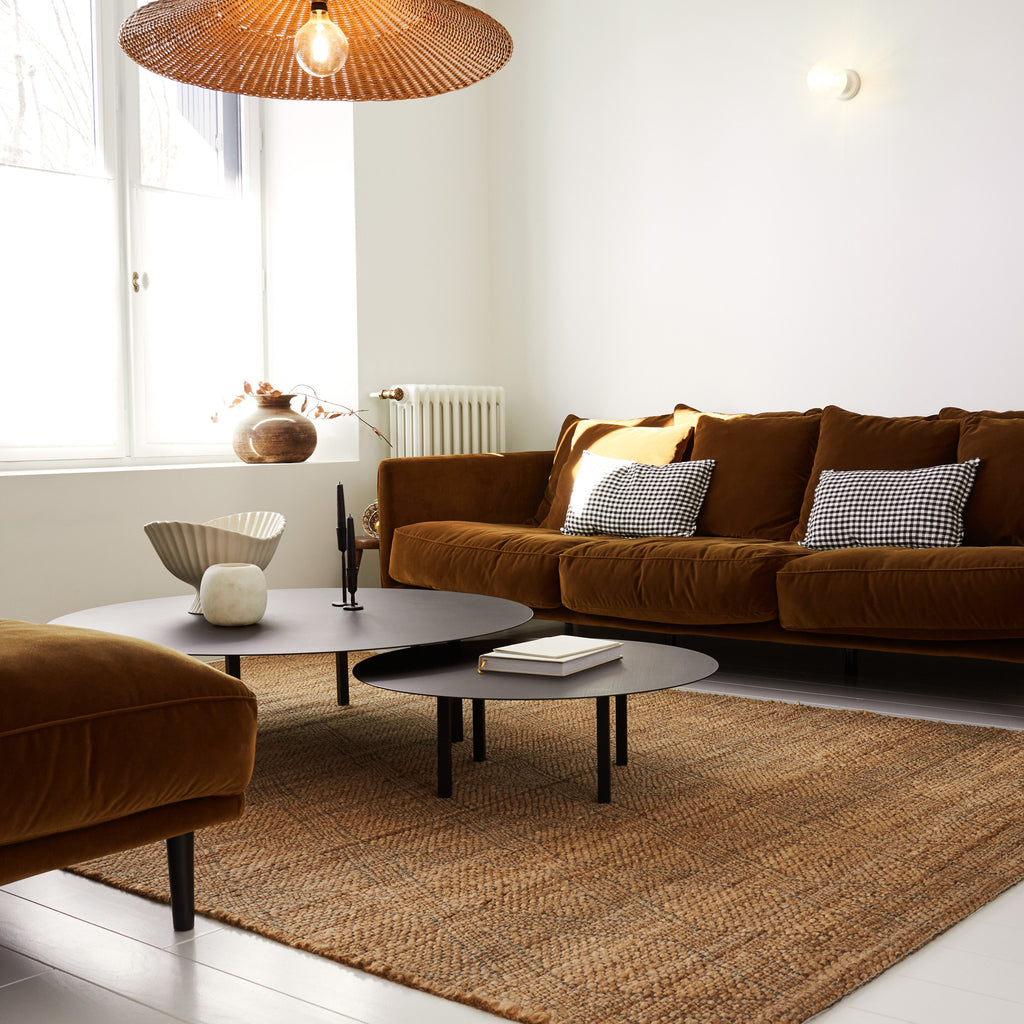 Tapis 2x3 en jute motif losanges