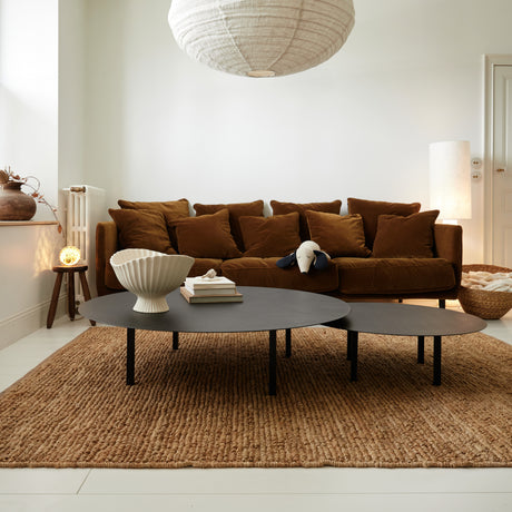 Tapis en jute sable