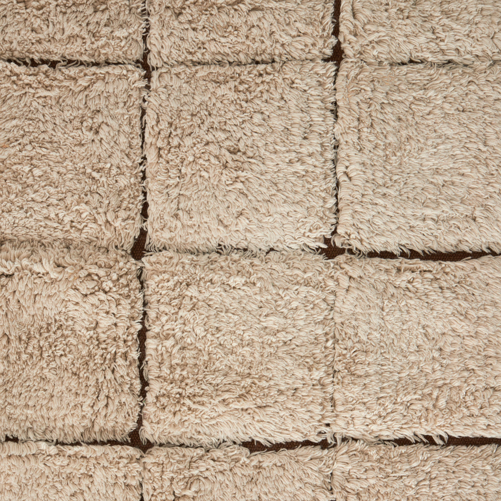 Tapis à carreaux Crème XL