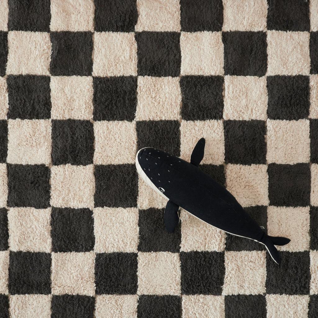 Tapis à carreaux Anthracite