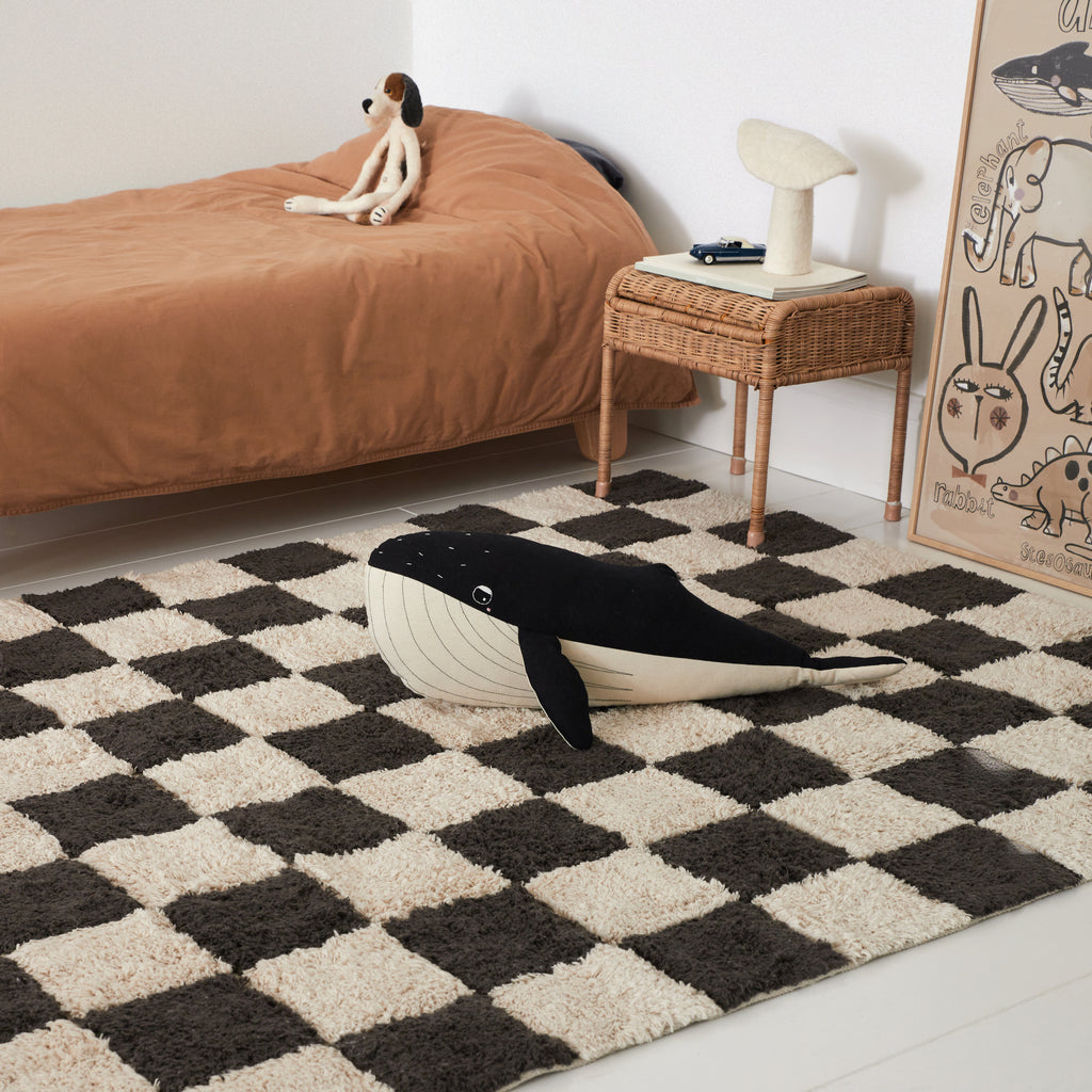 Tapis à carreaux Anthracite
