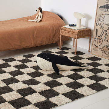 Tapis à carreaux Anthracite