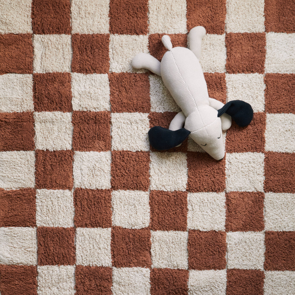 Tapis à carreaux Terracotta