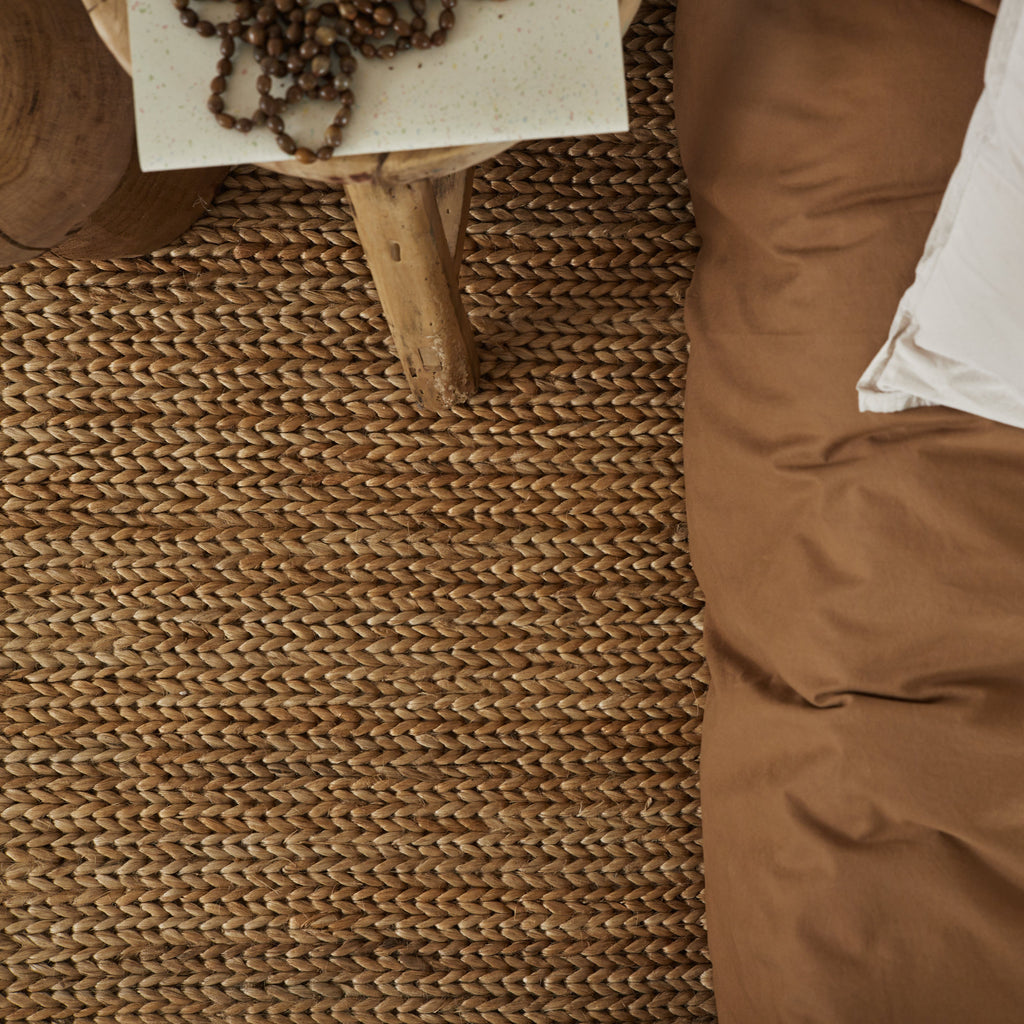 Long tapis chanvre à chevrons