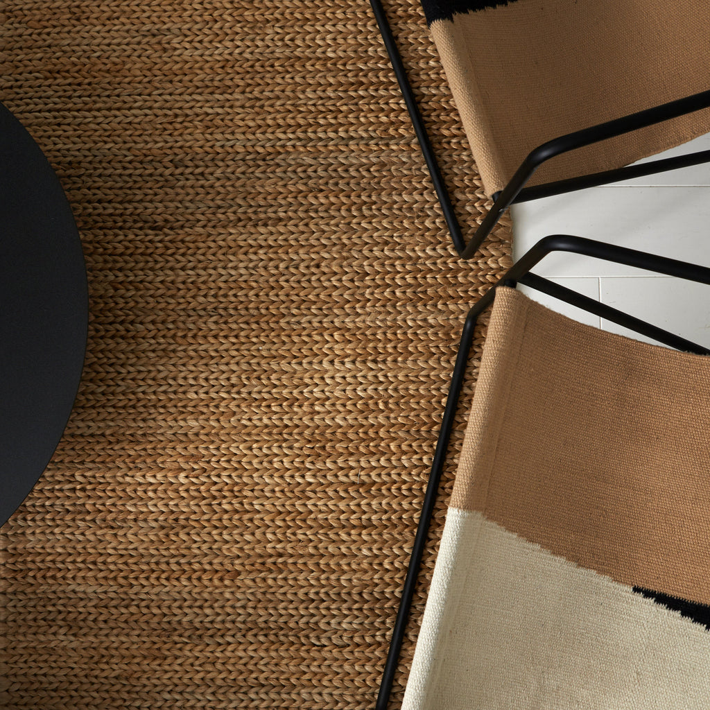 Tapis chanvre à chevrons