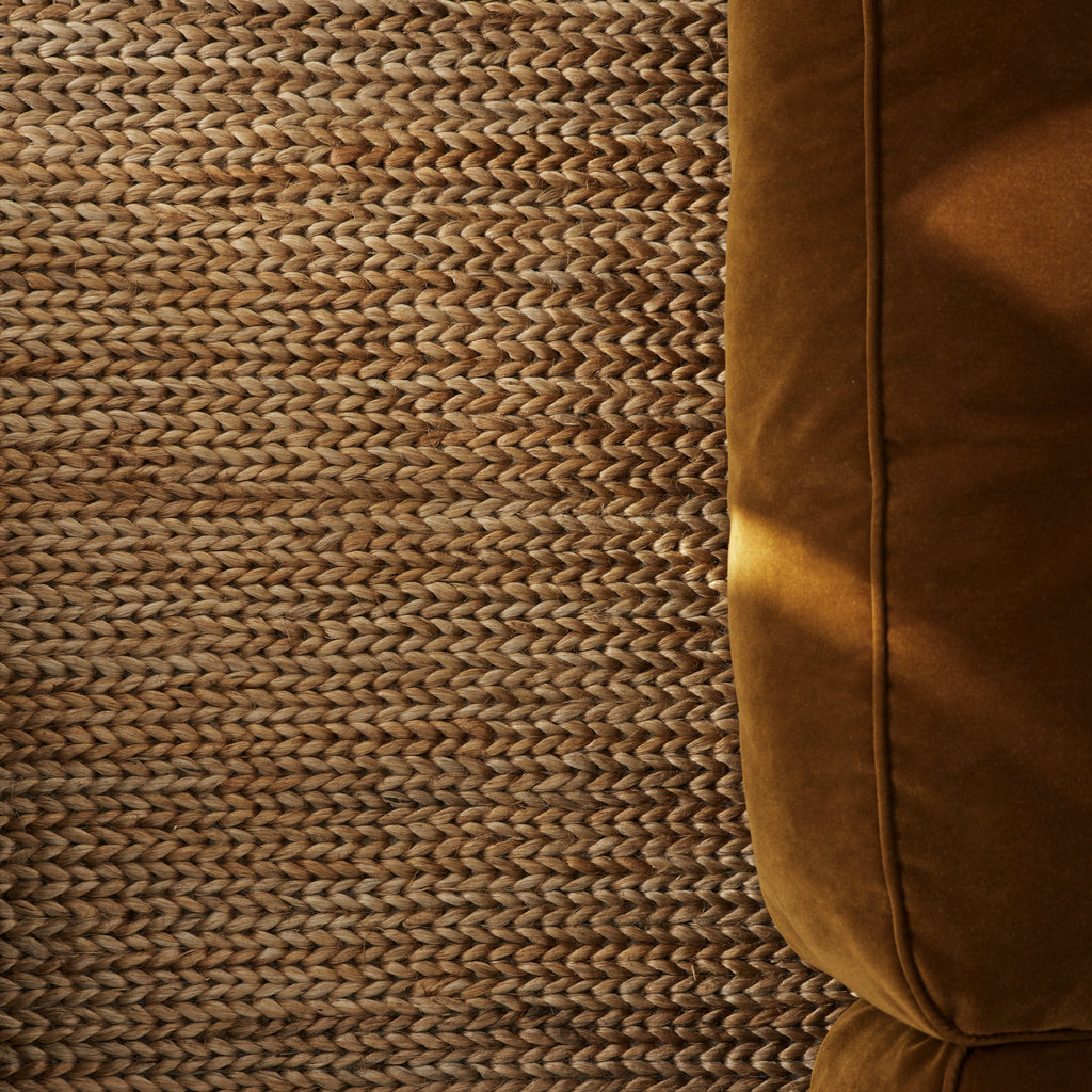 Tapis chanvre à chevrons