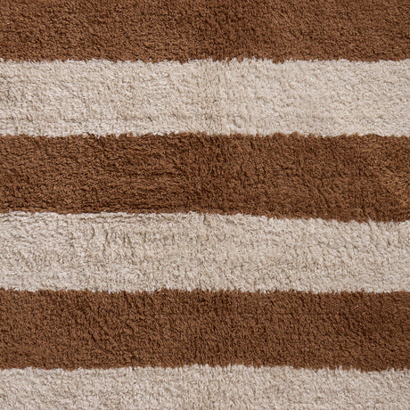 Petit tapis rayé Caramel