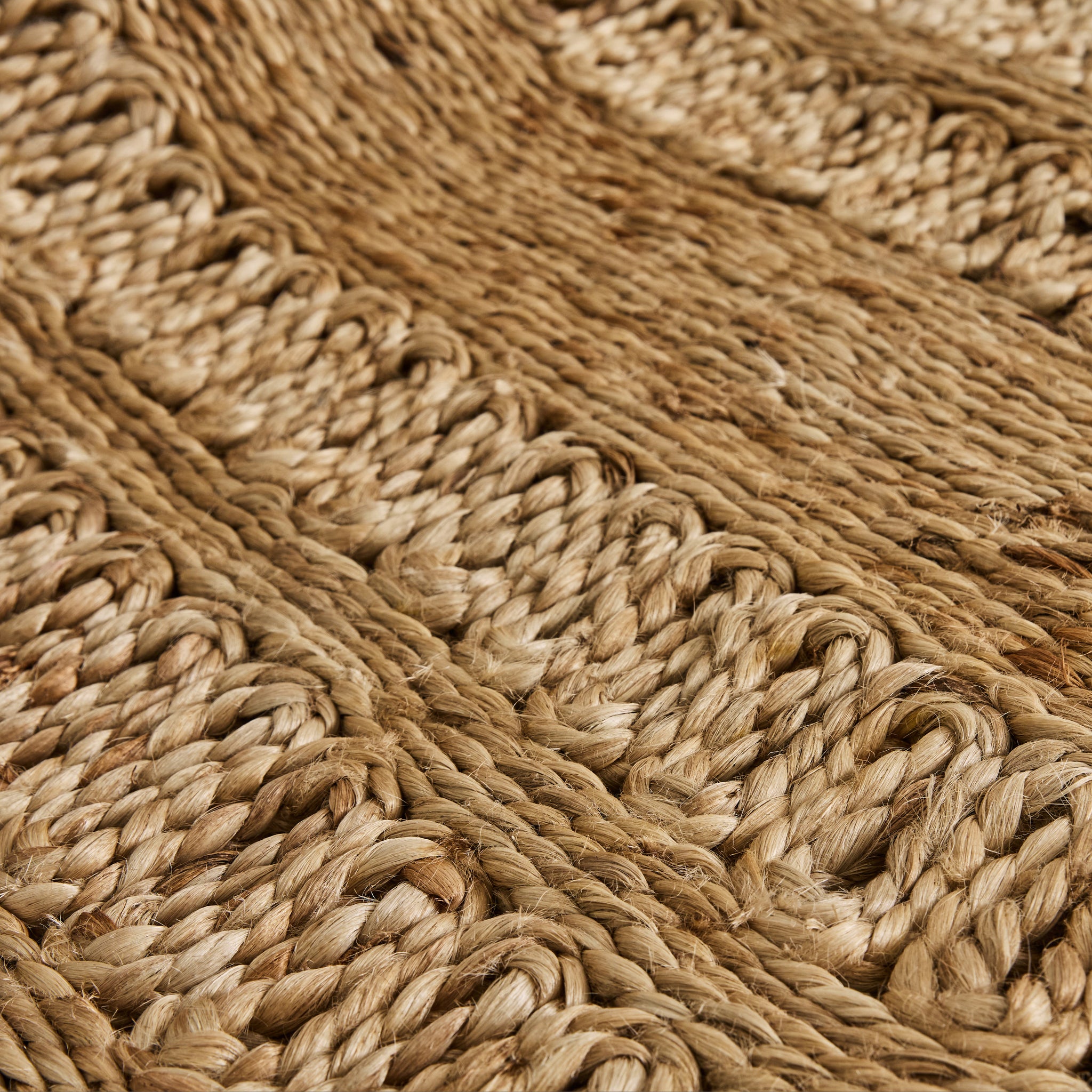 Tapis jute 120x170 ovale fait main beige JUTOVAL | Leroy Merlin
