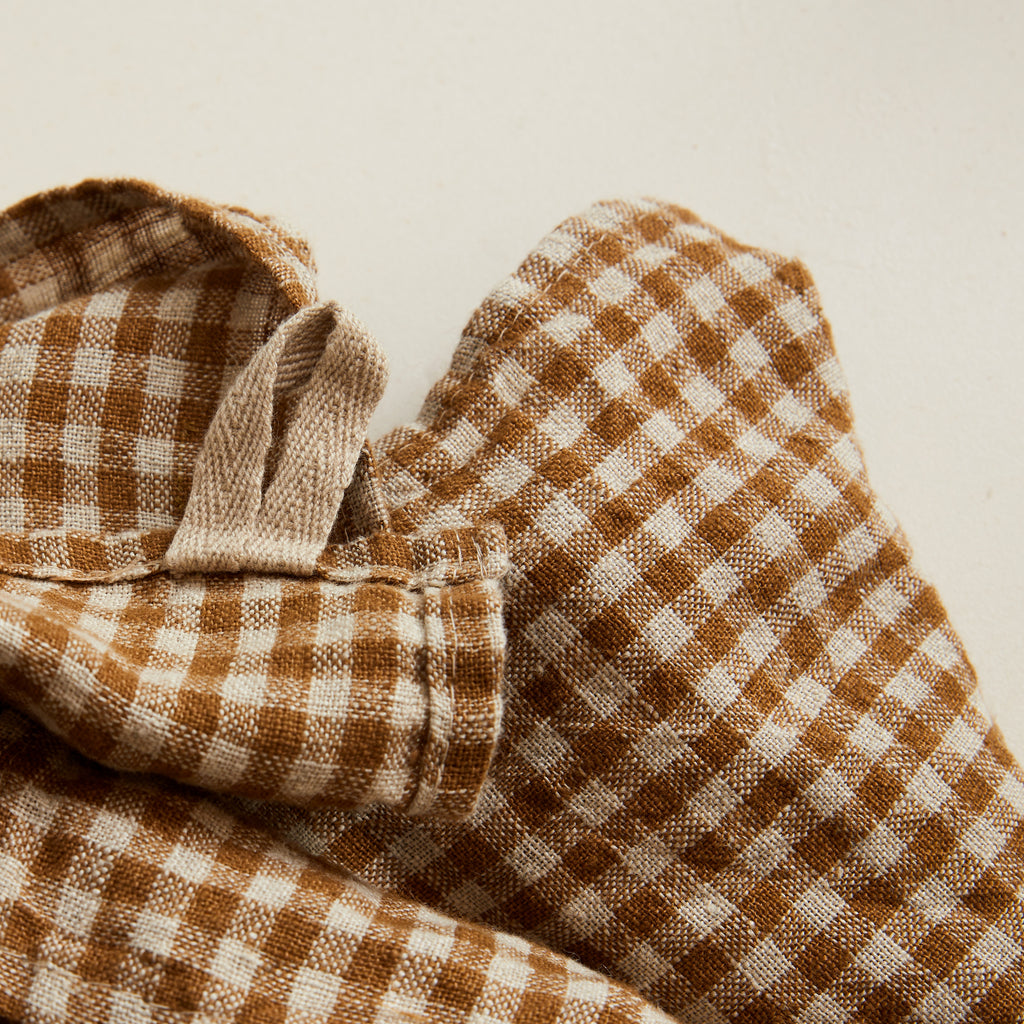 Torchon vichy caramel