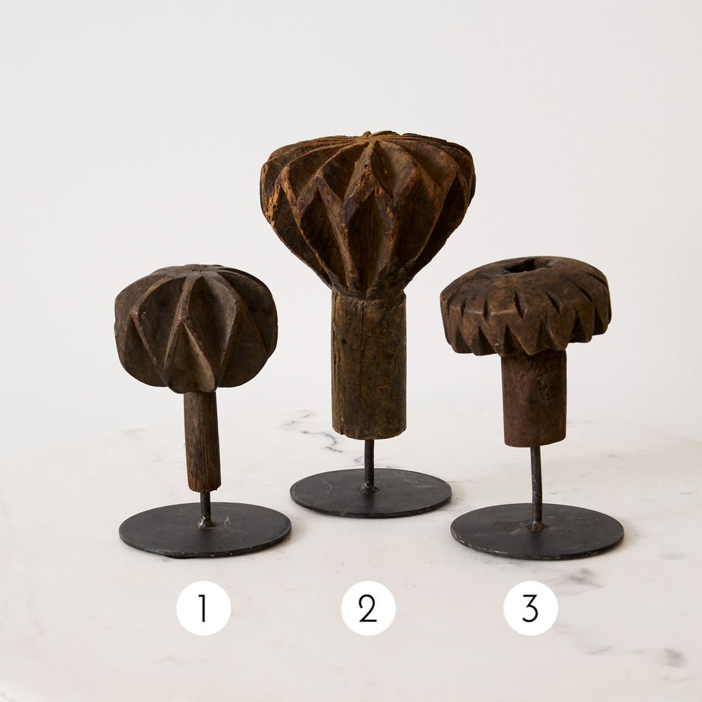 Totem en bois vintage