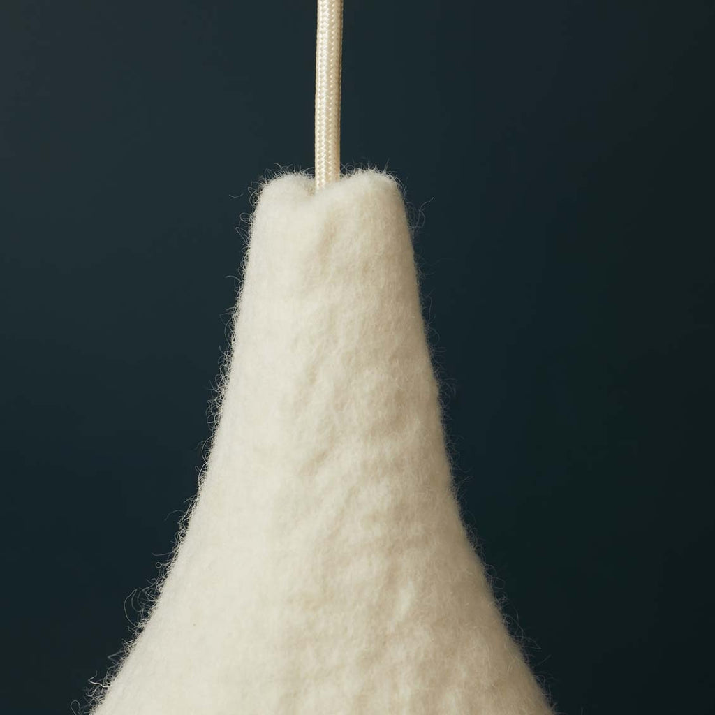 Abat-jour en feutre perforé