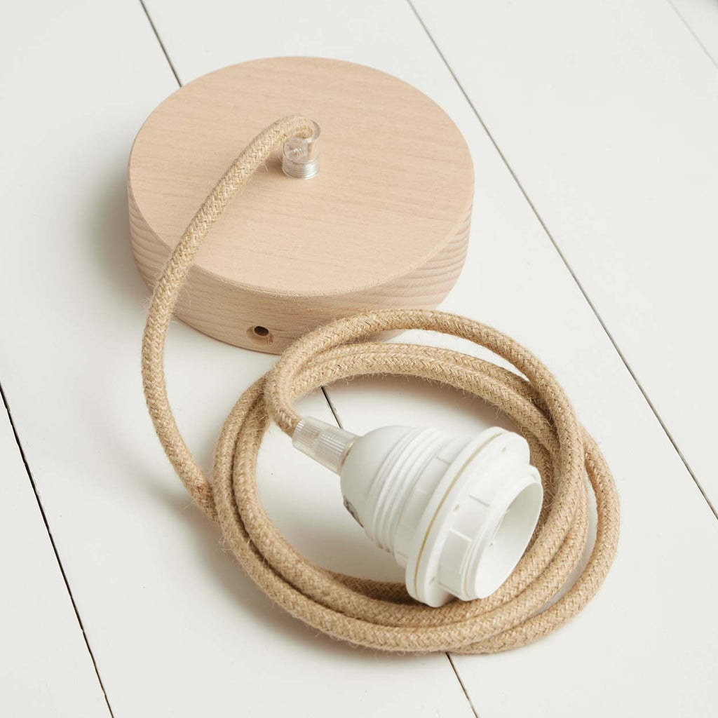 Système électrique pour suspension plafonnier Systeme Elec Bois