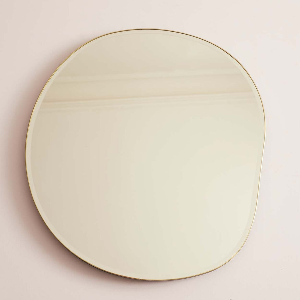 Miroir 'organique' doré