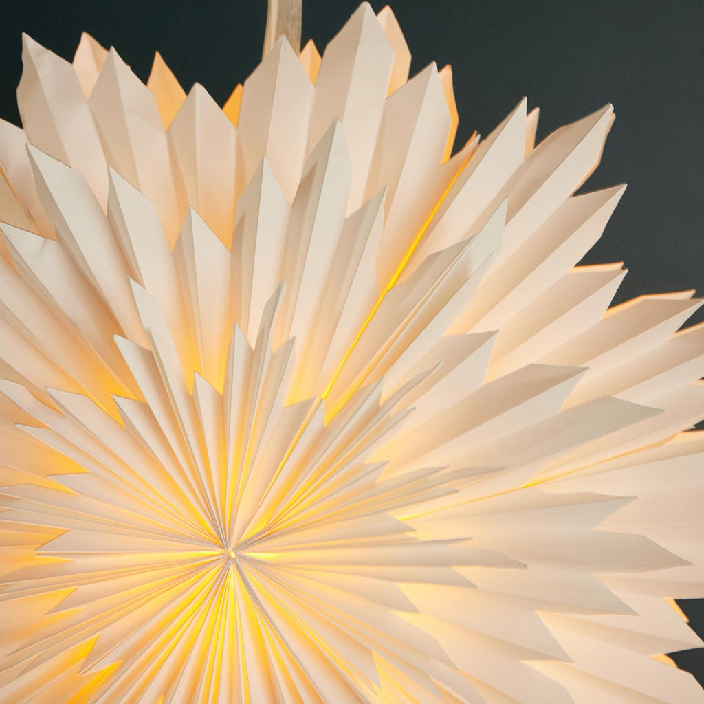 Etoile de Noël en papier blanc