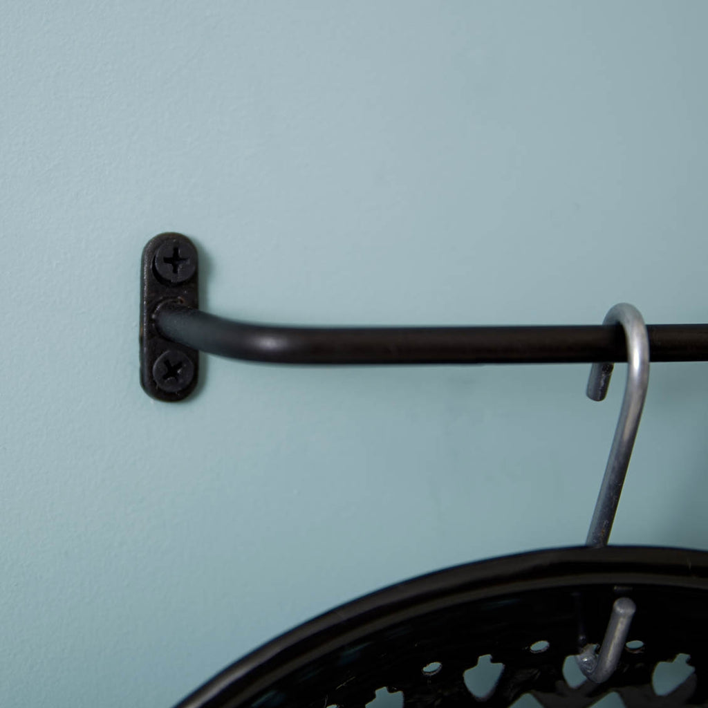 Barre porte-serviette noire