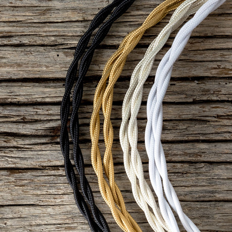 Câble électrique tissé torsadé