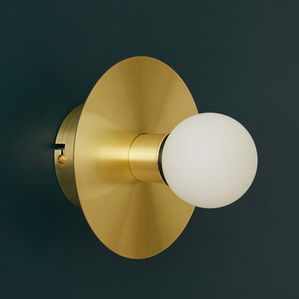 Applique Disque doré Salle d'eau