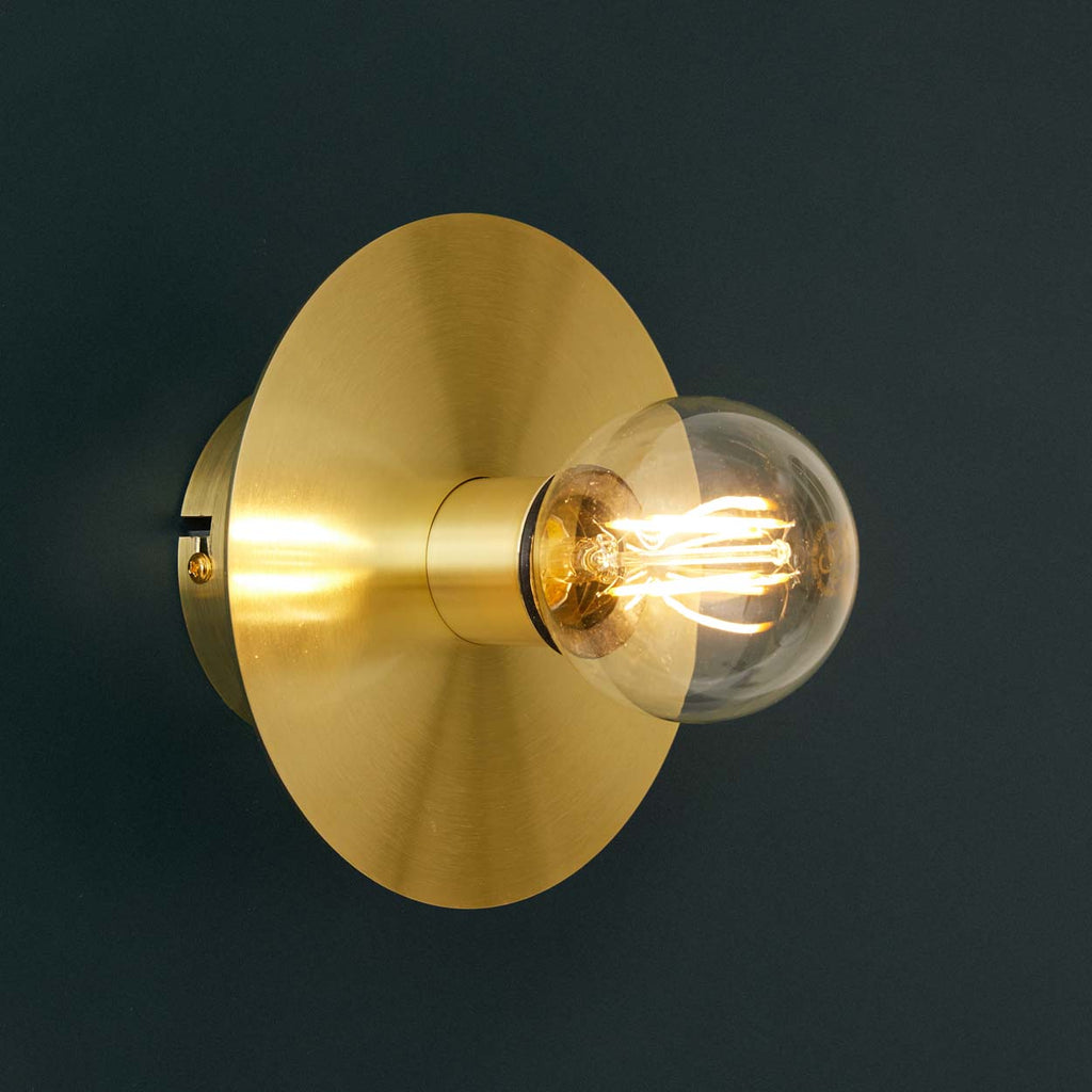 Applique Disque doré Salle d'eau