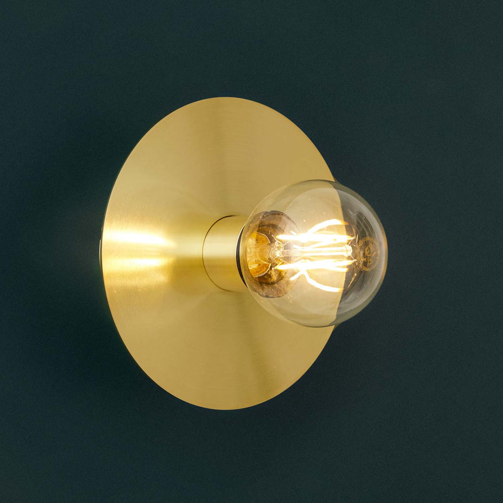 Applique Disque doré Salle d'eau