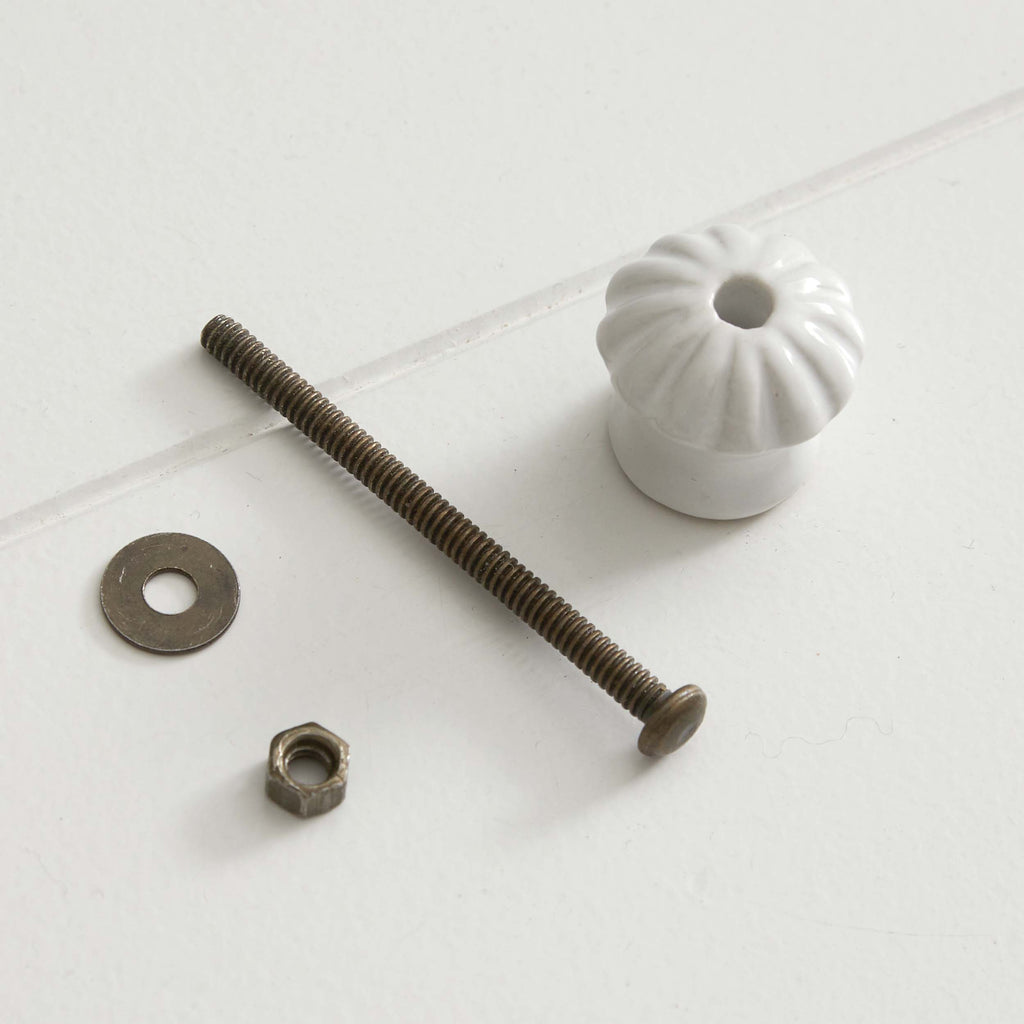 Lot de 2 Boutons-poignées en porcelaine