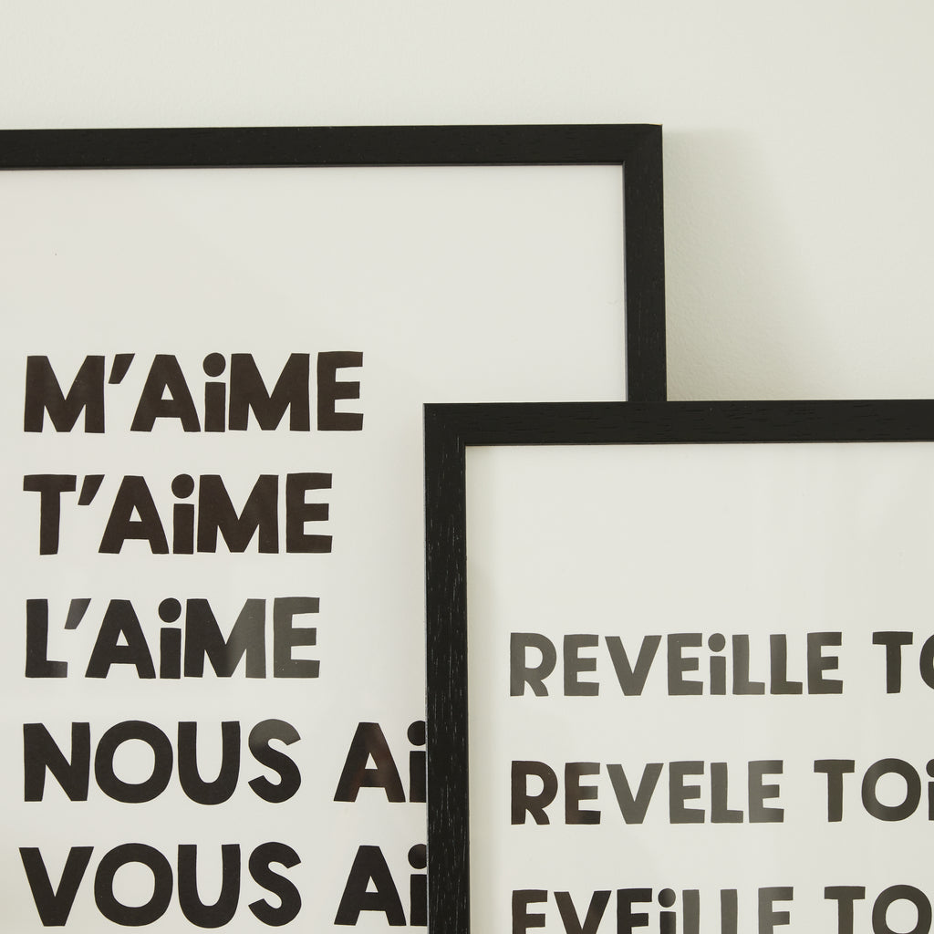 Cadre en chêne Noir